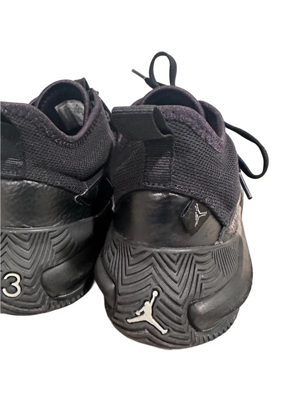 Nike Air Jordan Stay Loyal 2 Black Silver Leather Sneakers - Size US 8.5
